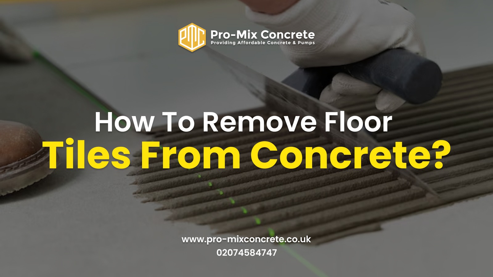 how to remove floor tiles from concrete