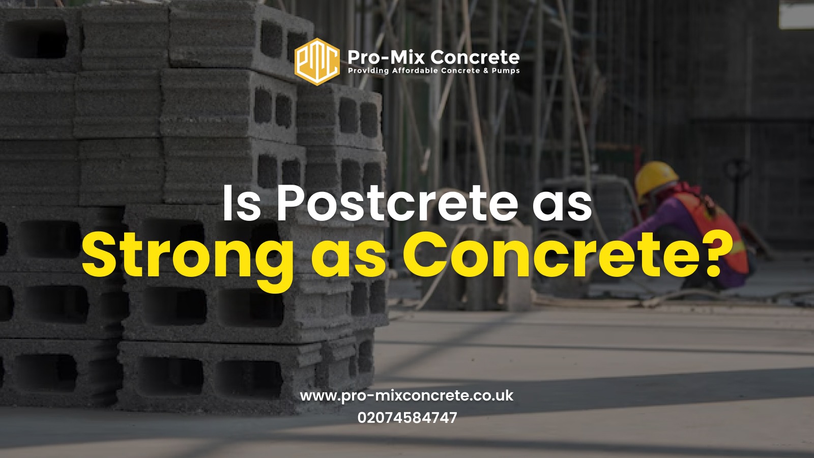 is postcrete as strong as concrete