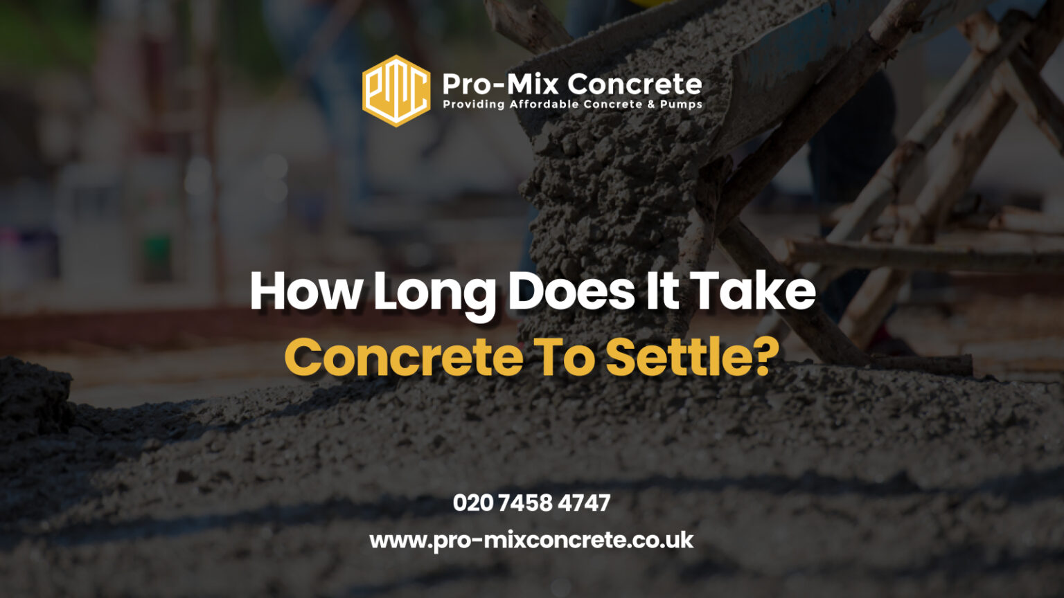 How Long Does It Take Concrete To Settle?