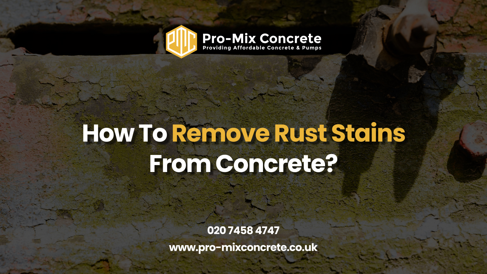 How To Remove Rust Stains From Concrete?