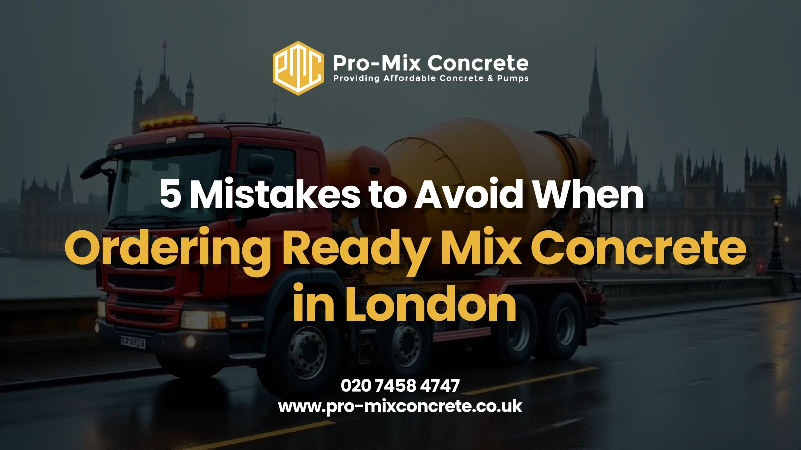 5 mistakes to avoid when ordering ready mix concrete in london