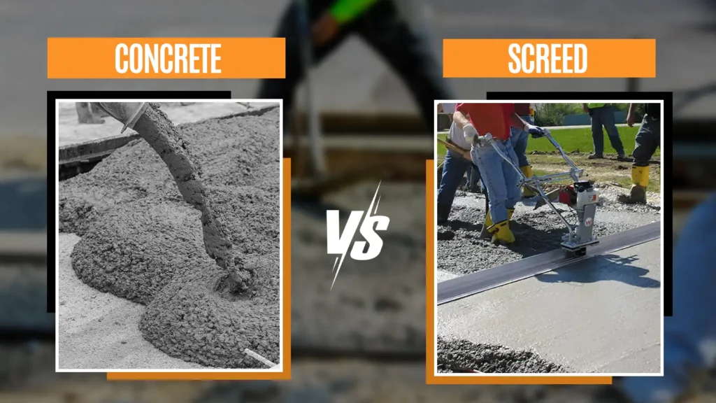 concrete vs screed