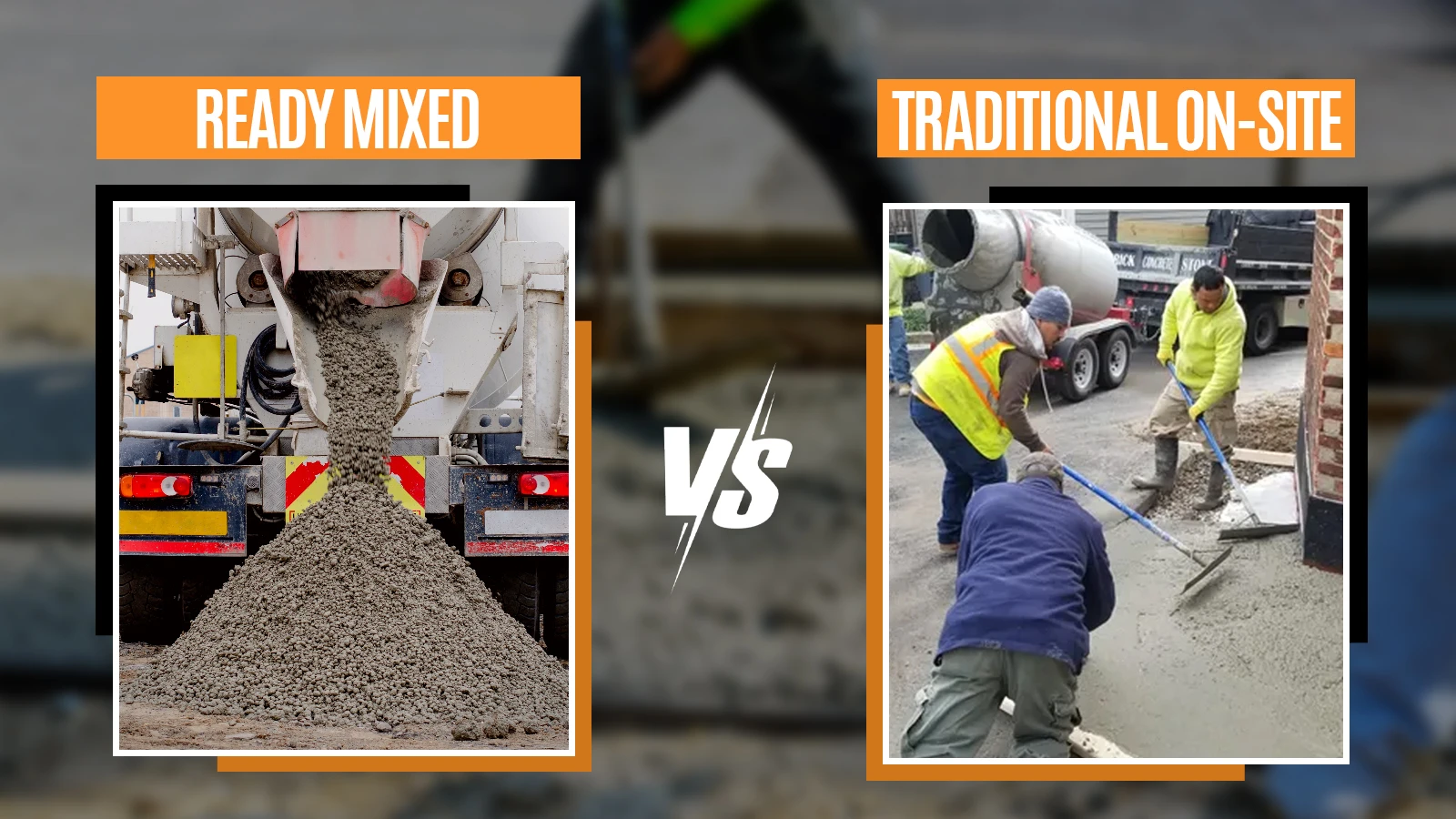 ready mix vs traditional mix onsite