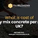 What is cost of ready mix concrete per m3 in UK