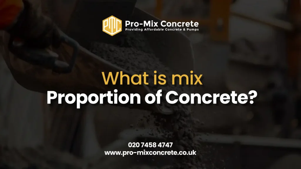 mix proportion of concrete