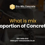 mix proportion of concrete