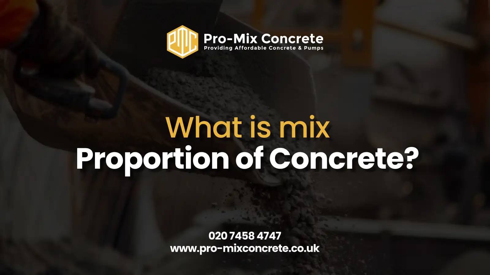 mix proportion of concrete