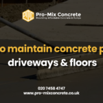 How to maintain concrete patios, driveways & floors