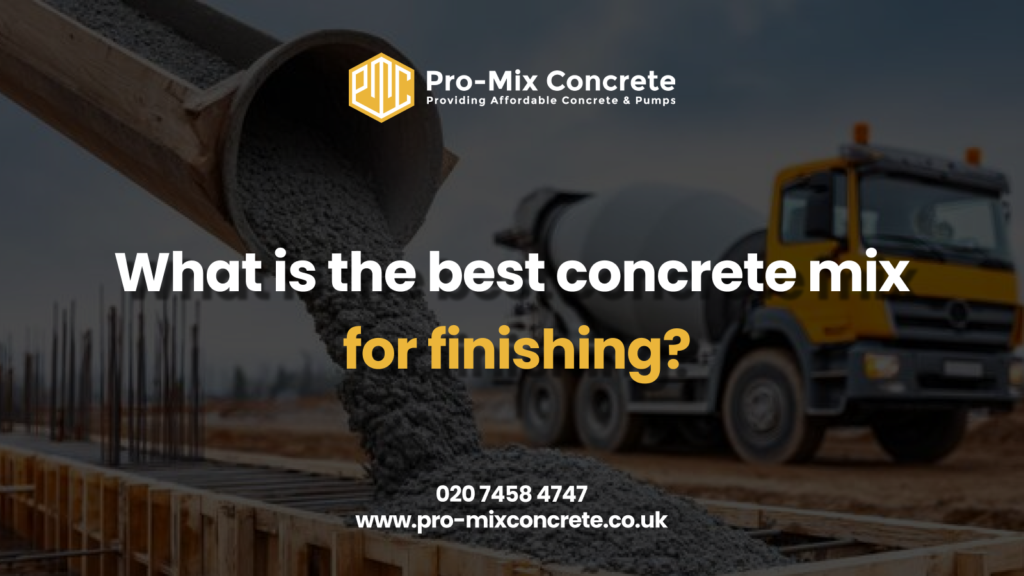 Best Concrete Mix for Finishing